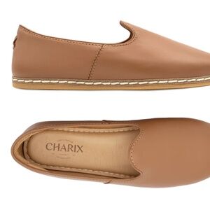 CHARIX CAMEL SLIP ONS - SIZE 37 US SIZE 7